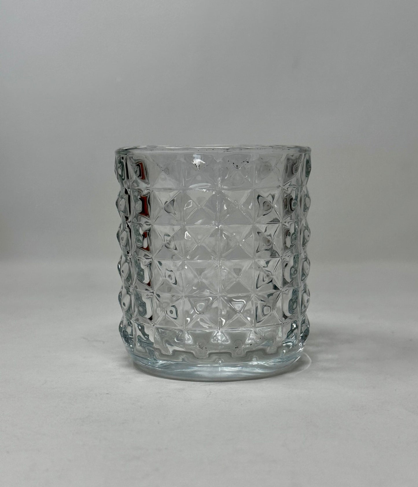 Clear Luxury Textured Glass Jar - 8 oz