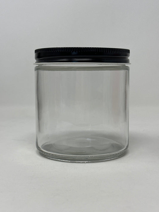 Clear Glass Straight Sided -16 oz