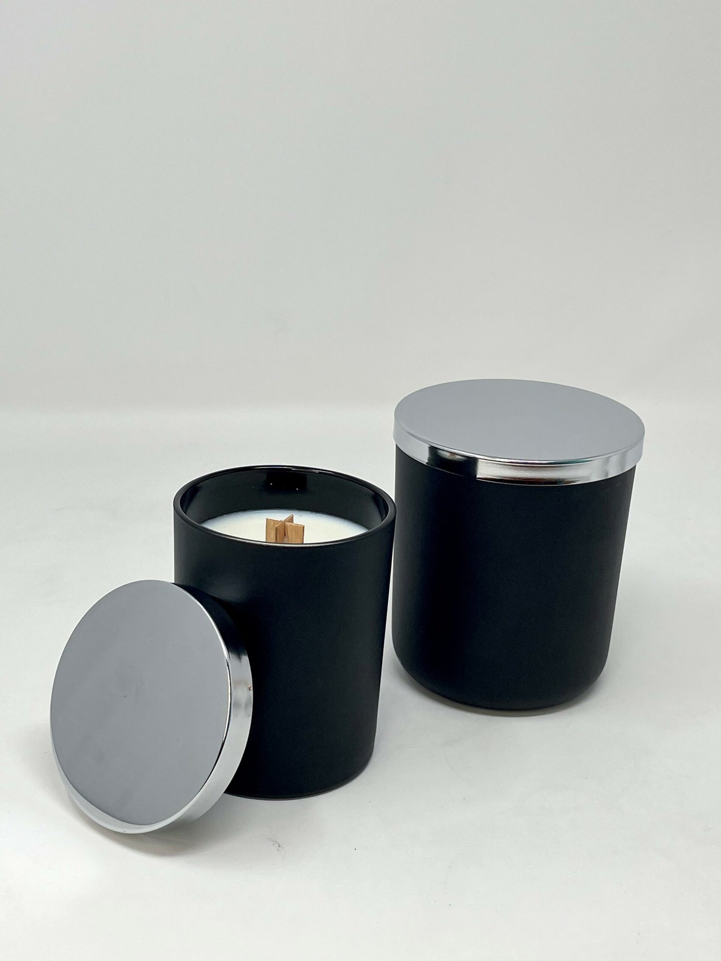 Black Matte Luxury Glass Jar - 16 oz